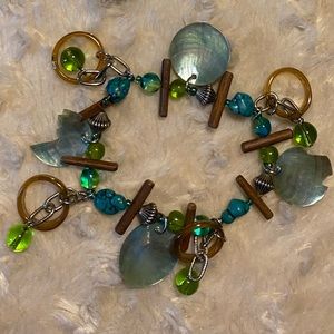 Treska Brown and Turquoise Bracelet